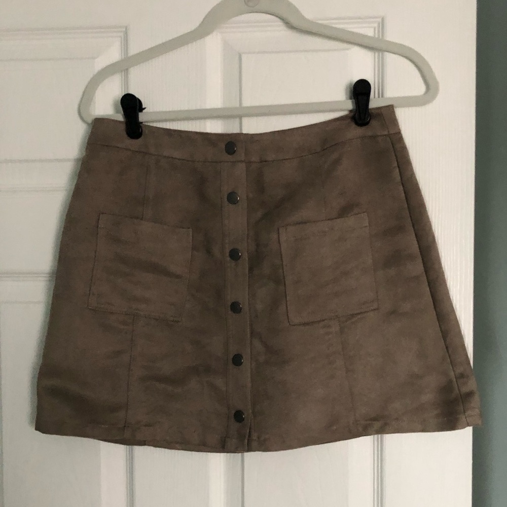 jack brown suade skirt
